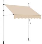  Napellenző erkélyre, teraszra kitekerhető, 200x180x210-300 cm, bézs