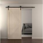 u-Design Texas fa tolóajtó, keresztpántos, PM1-1, natúr fenyő