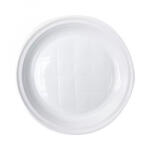 Csom 2001 Tányér lapos műanyag 22 cm 100 db/csomag fehér (14705) (14705)
