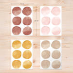 Mökki Design Akvarell pötty falmatrica - naplemente színvilág 6.5 cm