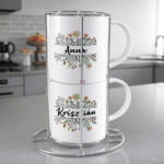 Bestsub 2 db-os fényképes egymásba rakható bögre, személyre szabott grafikával 250 ml (EU-BKD1-2)