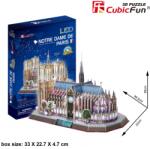 CubicFun 3D-L173 City Line LED-es Notre Dame 3D puzzle 149 db-os (6944588205096)