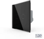 LIVOLO Intrerupator Dublu cu Revenire Contact Uscat si 12/24V cu Touch LIVOLO Negru (VL-FC2HC-2G-2B)