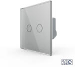 LIVOLO Intrerupator Dublu cu Revenire Contact Uscat si 12/24V cu Touch LIVOLO Gri (VL-FC2HC-2G-2I)