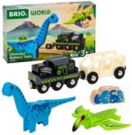 BRIO World Akkumulátoros Dinoszauruszos Vonat Készlet Színes