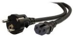 Goobay villásdugó CEE 7/7 - C15 M/F tápkábel 2m fekete 120 C 93277 (93277)
