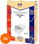 K&M Set 2 x 5 Sac Aspirator Karcher 2501, Hartie, Saci, K&M (TIV-2xDUSTBAG-K02-PAP-K&M)