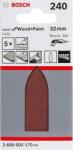Bosch EXPERT C430 csiszolópapír deltacsiszolókhoz, fa és fém, 32mm, P240, 5db (2608605170) (2608605170)