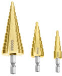 INGCO Set de burghie trepte 3 buc 4-32 mm HSS (AKSDS80402) Burghiu