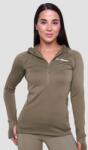 GymBeam Pulse 1/2 Zip női futófelső Vetiver M