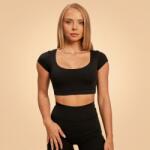 GymBeam BeastPink Sense Cropped póló Black XS