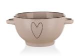 BANQUET Castron din ceramică Banquet HEART 660 ml, bej, bej Castron