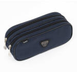 budmil Két Rekeszes Tolltartó - Sötétkék