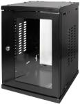 LogiLink 10" Wallmount Cabinet SoHo, 08U, black (W09Z33B)