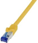 LogiLink Patch cable Cat. 6A S/FTP Ultraflex 3P/GHMT certified, yellow 1.5m (C6A047S)