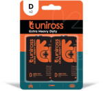 Uniross R20 1.5V szén-cink elem, D (góliát), 2 db/bliszter (UEDD2)