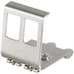 LogiLink Keystone DIN-Rail Adapter for 2 RJ45 Modules, metal (MP0052)