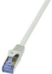 LogiLink CAT6A S/FTP Patch Cable PrimeLine AWG26 PIMF LSZH grey 0, 25m (CQ3012S)