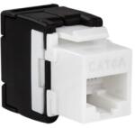 LogiLink Keystone Jack Cat. 6A UTP EconLine 17.4mm AWG22-26, white/black (NK4028)