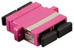 LogiLink Fibre Adapter SC Duplex MM, violet, with flange (FA01SC4)