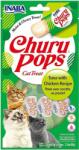 Inaba Foods Cat Churu Pops baton de recompensă pentru pisici (Ton-pui) 4 x 15 g
