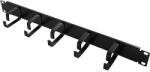 LogiLink 19" Cable Organizer 1U w. steel brackets, black (OR101B)