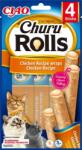Inaba Foods Churu Rolls Chicken Recipe wraps (24 pachete ~ 24 x 4 x 10 g) 960 g