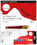 Daler Rowney Simply Set de vopsele de ulei 12 x 12 ml 16 buc (<![CDATA[118500005]]>)