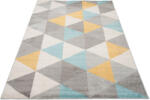  NICO szürke-világoskék geometrikus szőnyeg Méret: 80x150 cm (TA63125/A)