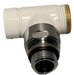 Lazzarini radiátorhoz termosztatikus radiátorszelep és elzáró, fehér (LAZ-389906)