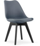  Scaun BALI MARK gri inchis cu picioare negre