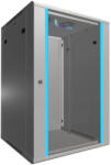 Extralink 18U 600x600 szürke, rack szekrény, fali szerelésű