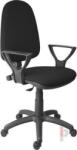 NN "Megane" irodai forgószék karfával magas támlával, fekete színű szövetborítással (BBSZV248)