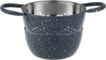 MagicHome Szűrő MagicHome, tálkával, 15, 5 cm, fogantyúval, kerek lyukak, rozsdamentes acél, 2 db-os készlet