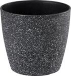 Strend Pro Virágcserép Strend Pro Stone, 23x20, 5 cm, fekete, kő hatású