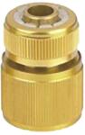 Strend Pro Gyorscsatlakozó Strend Pro, STOP, sárgaréz, 1/2", kerti, tömlőhöz