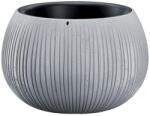 Kovotvar Virágcserép BETON Bowl, 29/19x20 cm, szürke