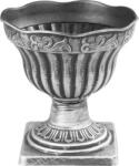 Strend Pro Virágcserép Strend Pro Antik, alátéttel, 30x30 cm, ezüst, fémes hatás