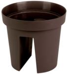  Virágcserép Strend Pro Modern Railing, korlátra, 25, 5x28 cm, barna