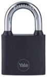 Yale Zár Yale Y111B/38/121/1, lakat, vas, fekete, 38 mm, 3 kulcs