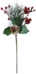  Ág MagicHome Karácsony, csipkebogyóval, piros, 38 cm