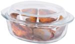 Magic home Sütőtál MagicHome, 3, 5 l, boroszilikát üveg, ovális