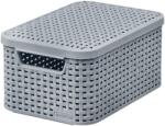 Keter Kosár fedővel Curver® STYLE S, szürke, fedővel, 19.8x29.1x14.2 cm