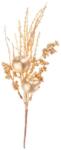 MagicHome Vianoce Ág MagicHome Karácsony, almákkal és bogyókkal, arany, 30 cm