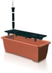 Prosperplast Virágcserép BALCONY CAN ISBT5CAN, 19x50x16 cm, 7, 5 liter, öntözőrendszerrel, terrakotta