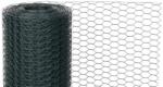  Kerítés GARDEN HEX PVC 1000/25/1, 0 mm, zöld, RAL 6005, hatszögletű, állattartó, csomag 25 m