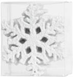 MagicHome Dísz MagicHome, hópelyhek, fehér, 12 db, 10 cm, karácsonyfára, Karácsonyra