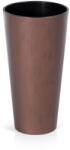 Prosperplast Virágcserép TUBUS Slim Corten 400 x 762 mm, réz megjelenés, betét