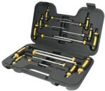  Csavarhúzó készlet Strend Pro YF70019, 10 részes, Hex golyóval, T-tartó, bőröndben