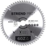  Tárcsa Strend Pro TCT, 250x3.0x30/20 mm, 60T, fához, fűrész, SK lapkák